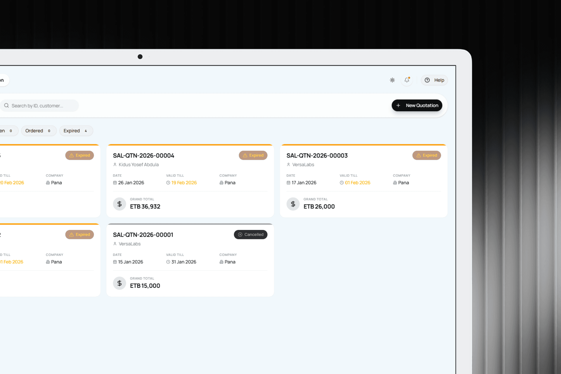 Obsidian ERP v3.0 — View 5