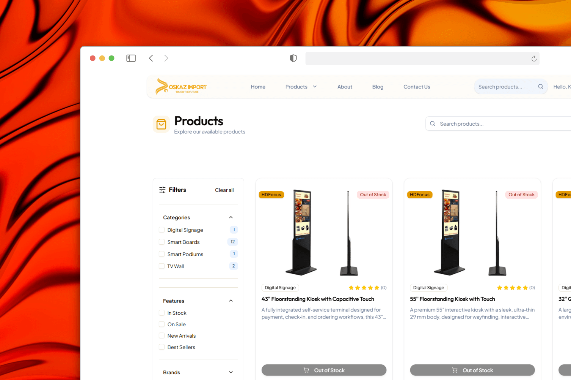 OSKAZ E-Commerce - Slide 1