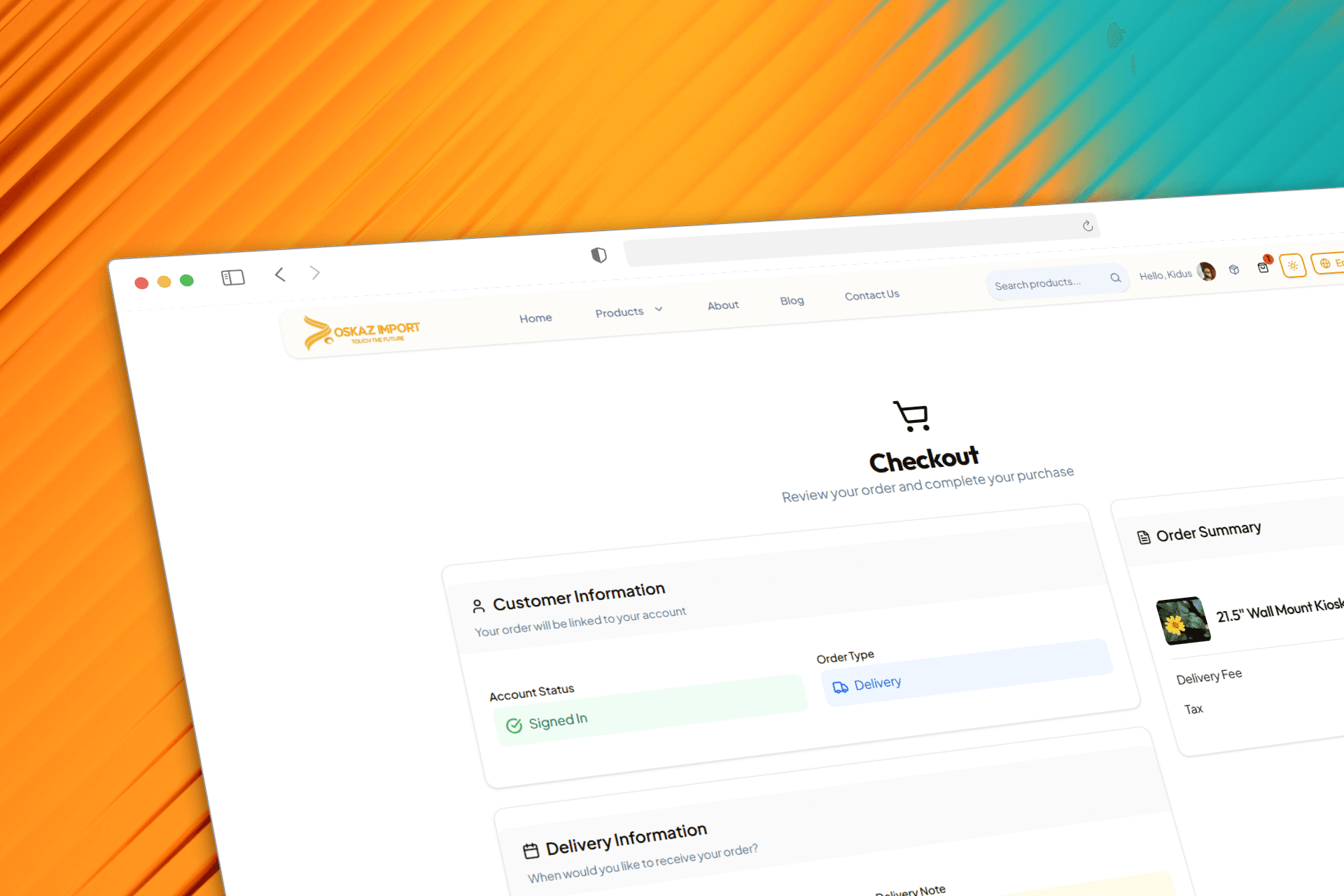 OSKAZ E-Commerce — View 3