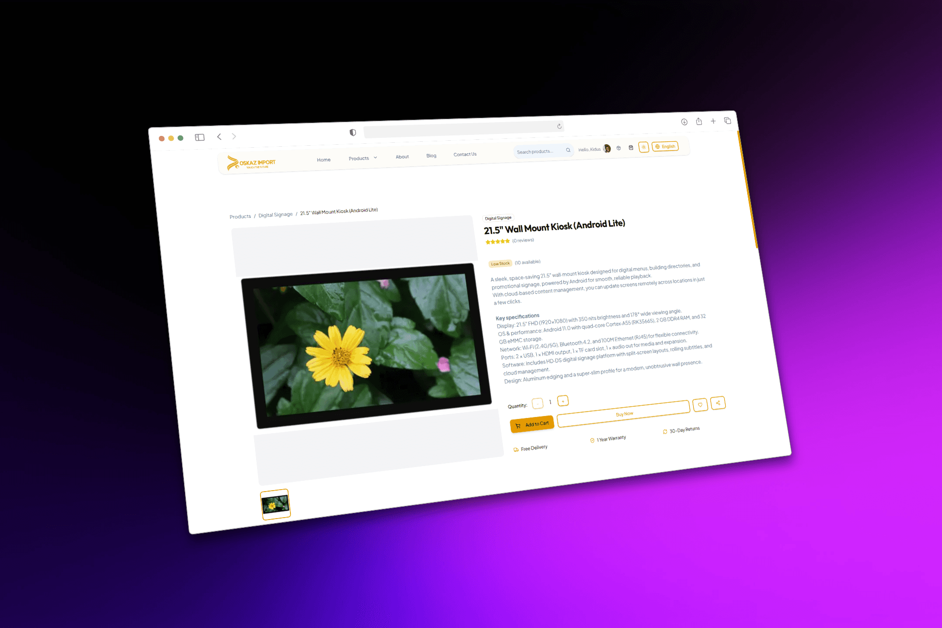 OSKAZ E-Commerce — View 4